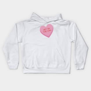 "Get In the Van" Pink Candy Heart Kids Hoodie